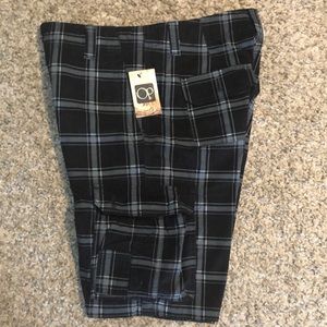 NEW! Men’s Plaid Cargo Shorts Size 30